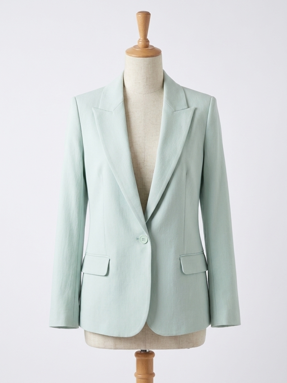 NEW ZADIG & VOLTAIRE voyage crepe blazer in celadon